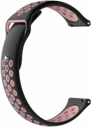 BStrap Silicone Sport szíj Samsung Galaxy Watch Active 2 40/44mm, black/pink