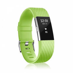 BSTRAP Silicone Diamond (Large) szíj Fitbit Charge 2, fruit green (SFI002C31)