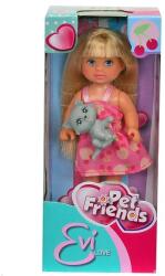 Simba Toys Évi baba kis háziállattal - cicával