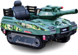 Hollicy Tanculet electric pentru copii Kinderauto Commander 240W 24V 12Ah, color Army Green