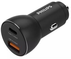 Philips Incarcator Auto Usb -a Si Usb Type C Philips - Ph-dlp2521