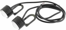  Set 2 becuri auto, cu LED, cu clemite de fixare, 23mm, 12V, 9W, lumina alba, 196683
