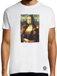 Magnolion Pareidolia Mona Lisa város fantázia v1 póló