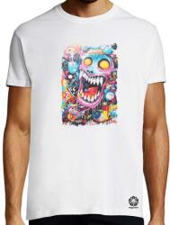 Magnolion Pszichedelikus szörny maszk v9 póló