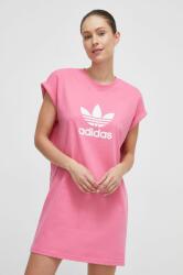 Adidas pamut ruha rózsaszín, mini, egyenes - rózsaszín XS