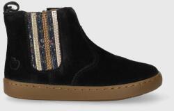 Shoo Pom gyerek magascipő velúrból sötétkék - sötétkék 26 - answear - 30 990 Ft