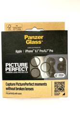 Panzer Folie Protectie Sticla Camera Panzer pentru iPhone 15 Pro/15 Pro Max Negru