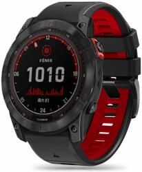 Tech-Protect Garmin Fenix 3/5X/3HR/5X Plus/6X/6X Pro/7X Tech-Protect Iconband Pro óraszíj katonai fekete/piros
