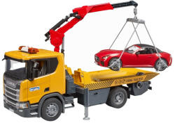 BRUDER Scania Super 560R vontatási szolgáltatás autóval 1: 16 (3552)