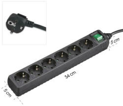 Hama 6 Plug 3 m Switch (223011)