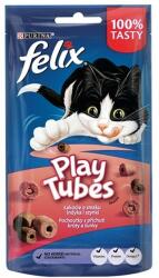 FELIX Állateledel jutalomfalat FELIX Play Tubes macskáknak pulyka-sonka 50g - rovidaruhaz