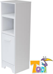 Todi szekrény Bianco keskeny nyitott 1 ajtós 140cm magas - babycenter-online