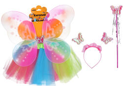 WIKY Set de carnaval - zână colorată (WKW026055) Costum bal mascat copii