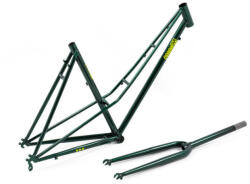 Csepel Torpedo 3* 2022 28-as (622-es) női országúti-fitness kerékpár váz és villa szett, acél, sötétzöld, 510-es vázméret