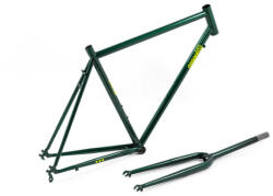 Csepel Torpedo 3* 2022 28-as (622-es) országúti kerékpár váz és villa szett, acél, sötétzöld, 570-es vázméret