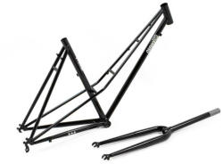 Csepel Torpedo 3* 2022 28-as (622-es) női országúti-fitness kerékpár váz és villa szett, acél, fekete, 570-es vázméret