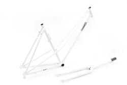 Csepel Torpedo 3* 2022 28-as (622-es) női országúti-fitness kerékpár váz és villa szett, acél, fehér, 570-es vázméret