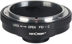 K&F Concept Adaptor montura K&F Concept FD-C de la Canon FD/FL la C-mount KF06.316