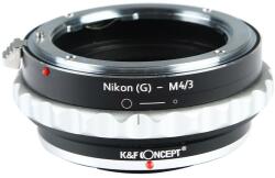 K&F Concept Adaptor montura K&F Concept Nikon(G)-M4/3 de la Nikon G-Micro 4/3 (MFT) KF06.077