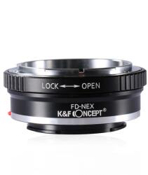 K&F Concept Adaptor montura K&F Concept FD-NEX de la Canon FD la Sony E-Mount (NEX) KF06.071