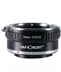 K&F Concept Adaptor montura K&F Concept Nikon-EOS M de la Nikon AI la Canon EOS M kF06.122