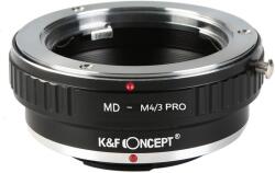 K&F Concept Adaptor montura K&F Concept MD-M4/3 PRO de la Minolta MD-Micro 4/3 (MFT) KF06.423
