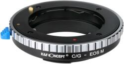 K&F Concept Adaptor montura K&F Concept C/G-EOS M de la Contax G la Canon EOS M-Mount KF06.326
