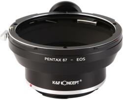 K&F Concept Adaptor montura K&F Concept Pentax 67-EOS de la Pentax 67 la Canon EOS KF06.063