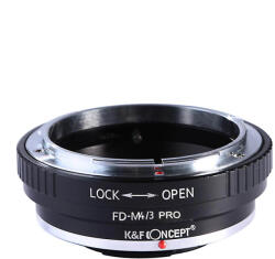K&F Concept Adaptor montura K&F Concept Canon FD-M4/3 PRO de la Canon FD FL-Micro 4/3 (MFT) KF06.410