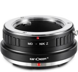 K&F Concept Adaptor montura K&F Concept MD-Nik Z de la Sony Minolta MD la Nikon Z6 Z7 KF06.374