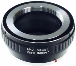 K&F Concept Adaptor montura K&F Concept M42-Nikon1 de la M42 la Nikon1 (AI1) KF06.116