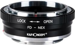 K&F Concept Adaptor montura K&F Concept FD-NEX II de la Canon FD la Sony E-Mount (NEX) KF06.306