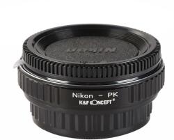 K&F Concept Adaptor montura K&F Concept Nikon-PK cu sticla optica de la Nikon F la Pentax K KF06.085