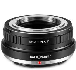 K&F Concept Adaptor montura K&F Concept de la M42 la Nikon Z6 Z7 KF06.375