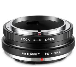 K&F Concept Adaptor montura K&F Concept FD-Nik Z de la Canon FD la Nikon Z6 Z7 KF06.366