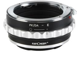 K&F Concept Adaptor montura K&F Concept PK/DA-E de la Pentax K/M/A/FA/DA la Sony E-Mount KF06.310