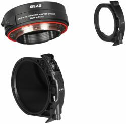 Meike Kit Adaptor montura Meike MK-EFTR-C de la Canon EF/S la EOS R/RF cu filtre Drop-in VND+Clear