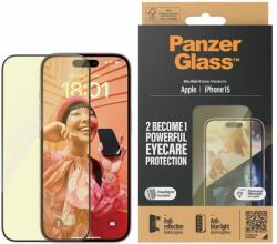 Panzer Apple iPhone 15 üvegfólia - AntiBlue, tükröződésmentes + felhelyező keret (2813)