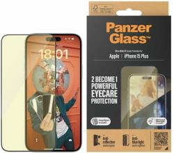 Panzer Apple iPhone 15 Plus üvegfólia - AntiBlue, tükröződésmentes + felhelyező keret (2815)