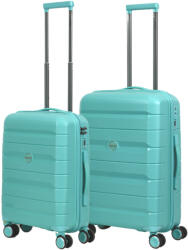 HaChi Denver menta 4 kerekű 2 részes bőrönd szett (Denver-S-M-menta)