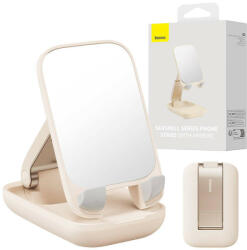 Baseus hordozható telefontartó állvány tükörrel (babarózsaszín) (B10551501411-00)