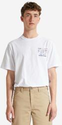 Wood Wood tricou din bumbac Bobby JC Robot T-shirt culoarea alb, cu imprimeu 12215709.2491-WHITE 99KK-TSM0SP_00X