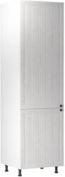 TEMPO KONDELA Szekrény a beépíthető hűtő számára D60ZL, balos, fehér/sosna Andersen, PROVANCE - sprintbutor