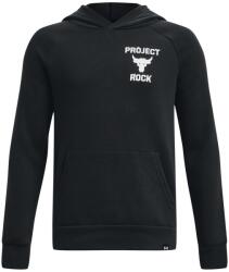 Under Armour Project Rock Gyerek sportos cipzáras pulcsi Under Armour PJT RCK BOYS RVL FLC HDY fekete 1380207-001 - YL