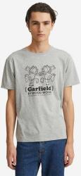 Wood Wood tricou din bumbac Ace x Garfield culoarea gri, cu imprimeu 30045701.2222-GREYMEL 99KK-TSM0T5_09X