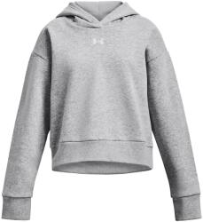 Under Armour Gyerek sportos cipzár nélküli pulcsi Under Armour RIVAL FLEECE CROP HOODIE K szürke 1379517-012 - YXL