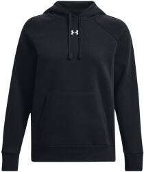 Under Armour Női sportos cipzár nélküli pulcsi Under Armour RIVAL FLEECE HOODIE W fekete 1379500-001 - XL