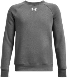 Under Armour Gyerek funkcionális cipzár nélküli pulcsi Under Armour RIVAL FLEECE CREW K szürke 1379796-025 - YM