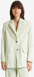 Wood Wood blazer din amestec de in Madeleine Mini Stripe Blazer culoarea verde, oversize, uni 12211201.5291-PASTELG 99KK-KZD02L_77X