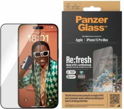 Panzer Recycled Glass Apple iPhone 15 Pro Max üvegfólia + felhelyező keret (2824)